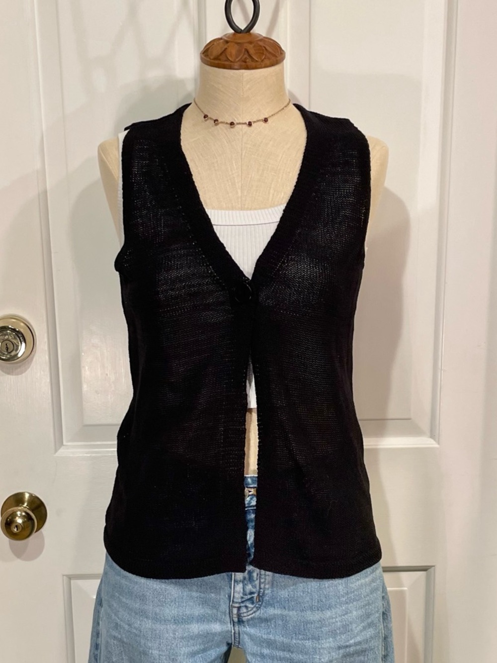 Madewell Like New Black Sleeveless Knit Vest Top